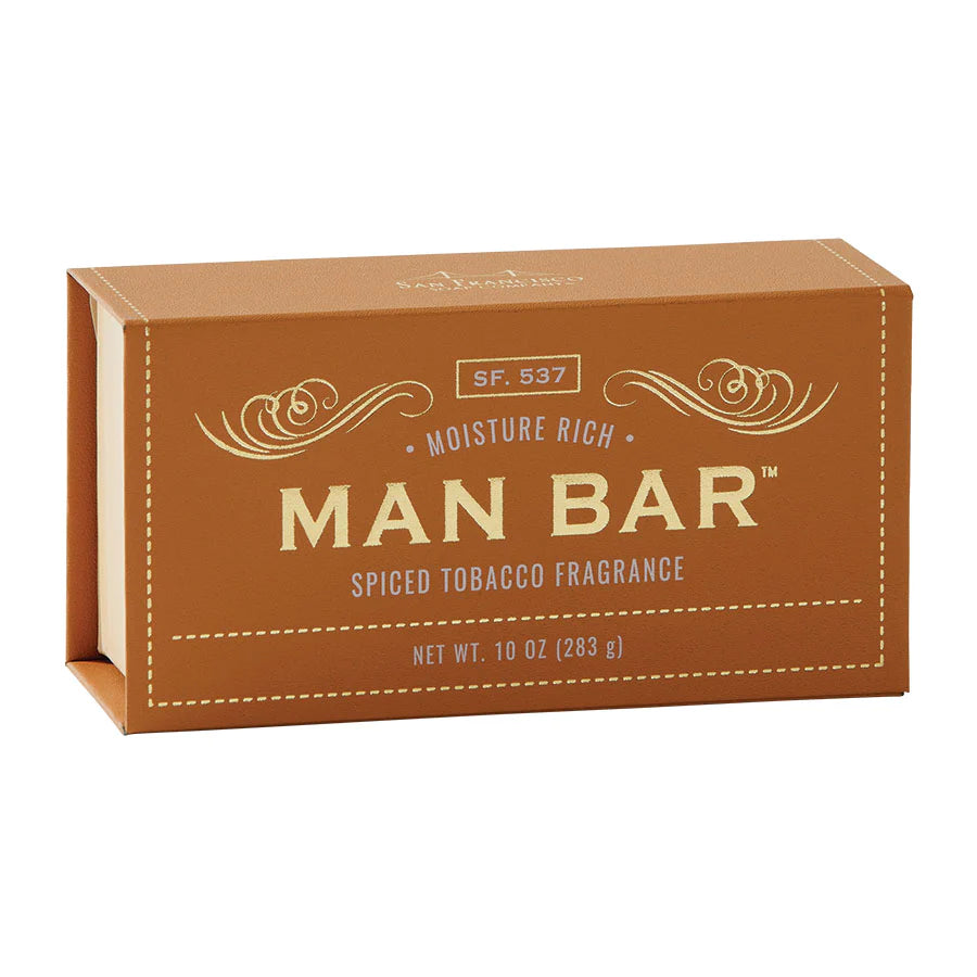 San Francisco Soap Company MAN WASH Bar 10oz - Cedar & Bourbon