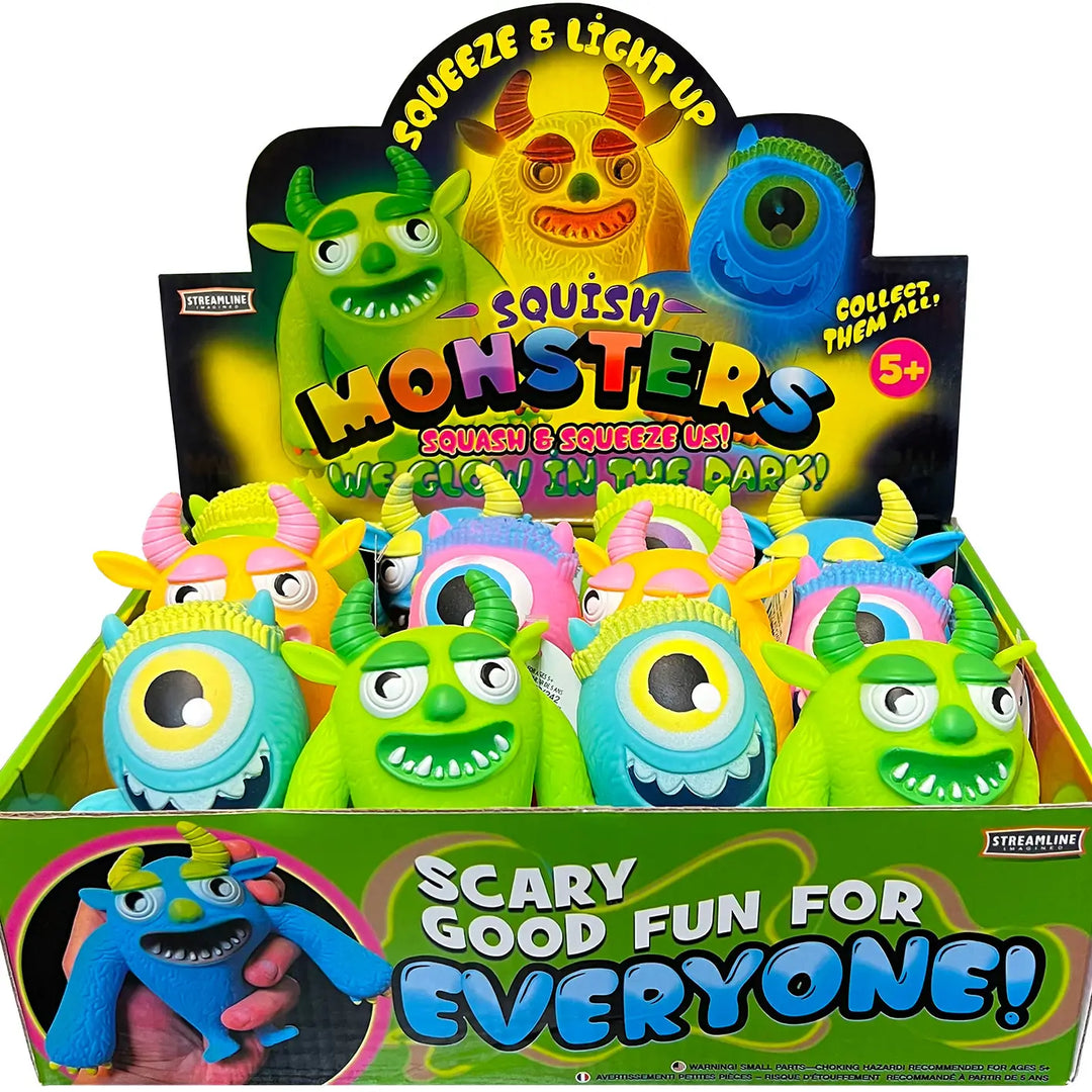 squishy monsters Squeeze & Light Up Monsters – A Fern and a Feather General Store