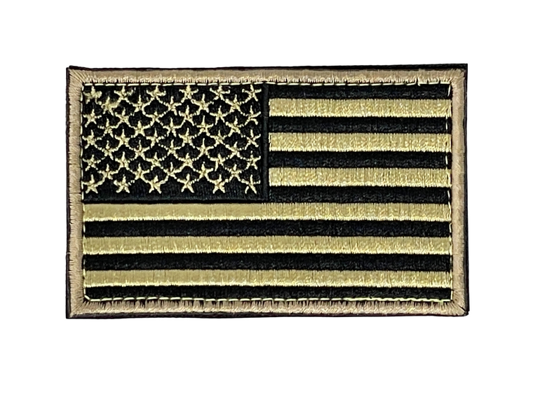 2x3 USA Flag Patch for Tactical Cap, Subdued-RWB